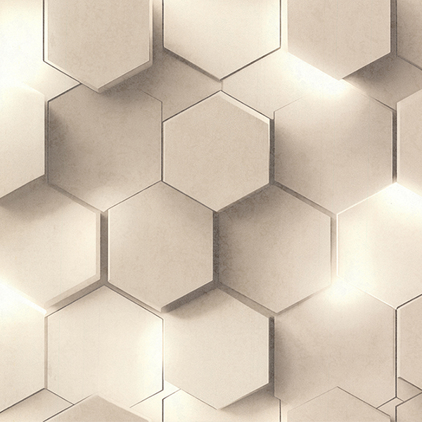 70669-22 Аспект Гексагон обои флизелиновые 1,06*10м/6