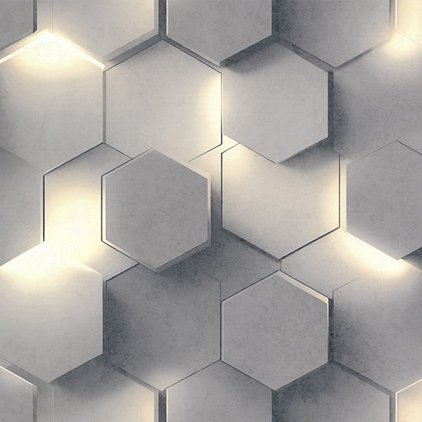 70669-41 Аспект Гексагон обои флизелиновые 1,06*10м/6